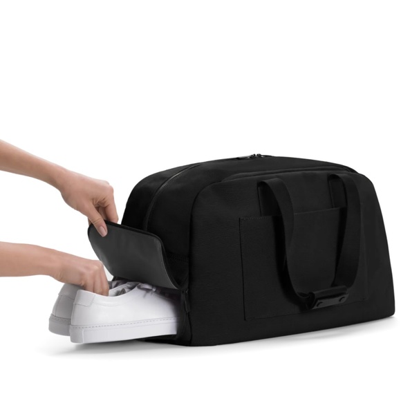 Travel Chic: *Away* Black Canvas Weekender - Picture 5 of 16